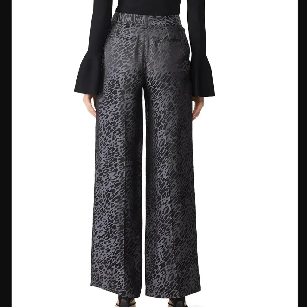 Equipment- Animal Print Flare Pants- sz. 4 - Picture 3 of 16